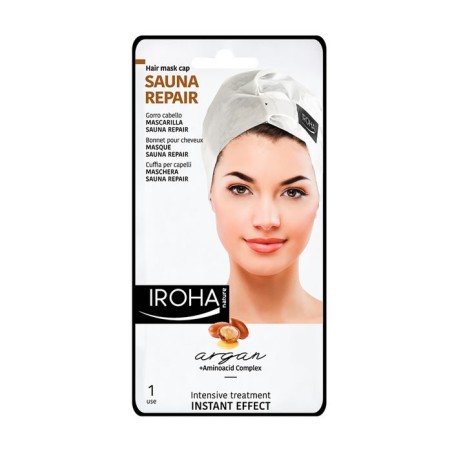 Iroha Nature Sauna Repair Argan Mascarilla Cabello Instant Effect 1 Use