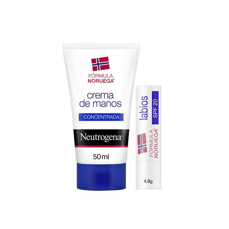 Neutrogena Scented Hand Cream 50ml + Lip Care Spf 20 4.8g