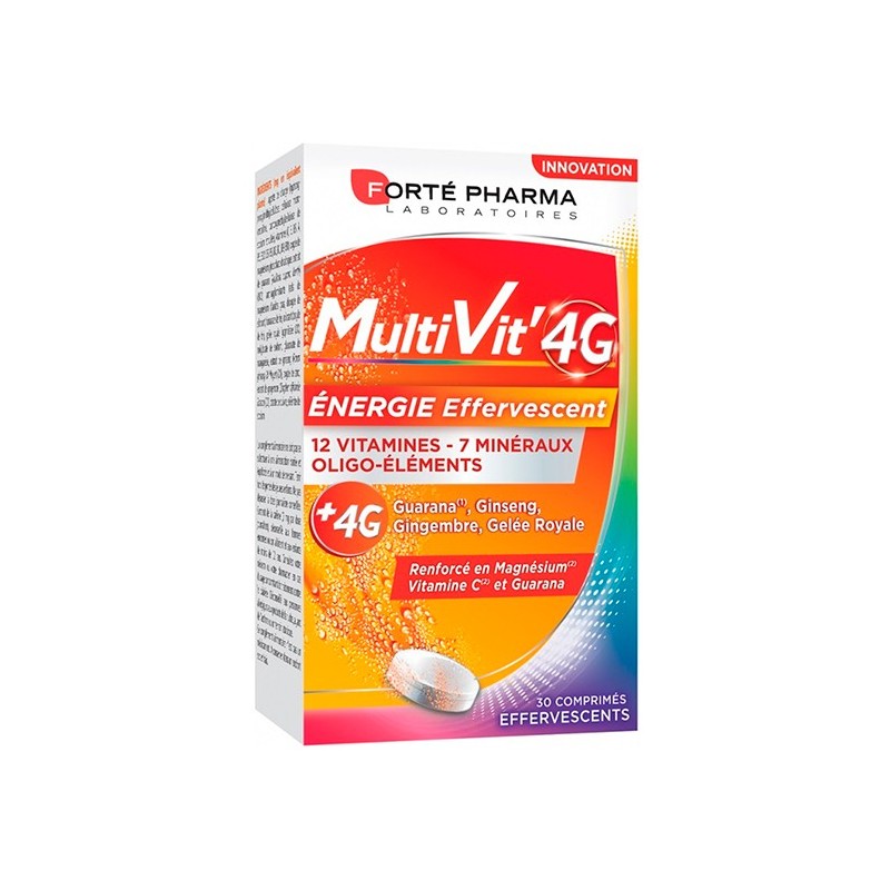 Forté Pharma Multivit 4g Energy 30 Comprimés Effervescents