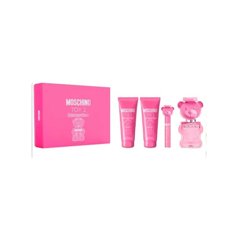 Moschino Toy 2 Bubble Gum Eau De Toilette Vaporisateur 100ml Coffret 4 Produits