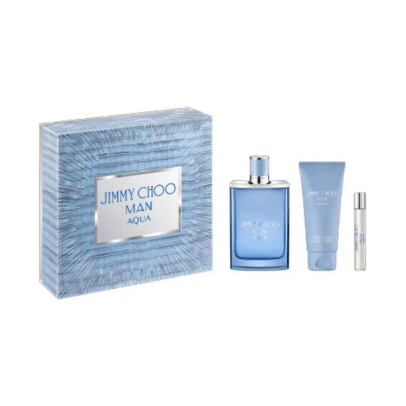 Jimmy Choo Man Aqua Eau De Toilette Vaporisateur 100ml Coffret 3 Produits