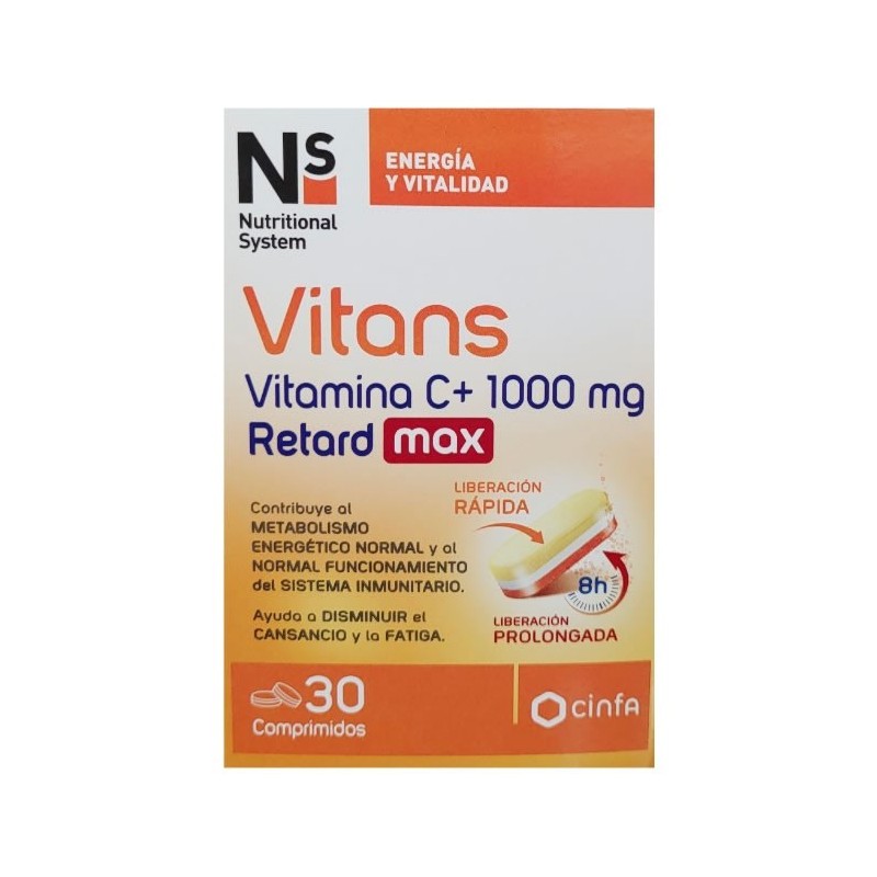 NS Vitans Vitamin C+ 1000Mg Retard Max 30 Comp
