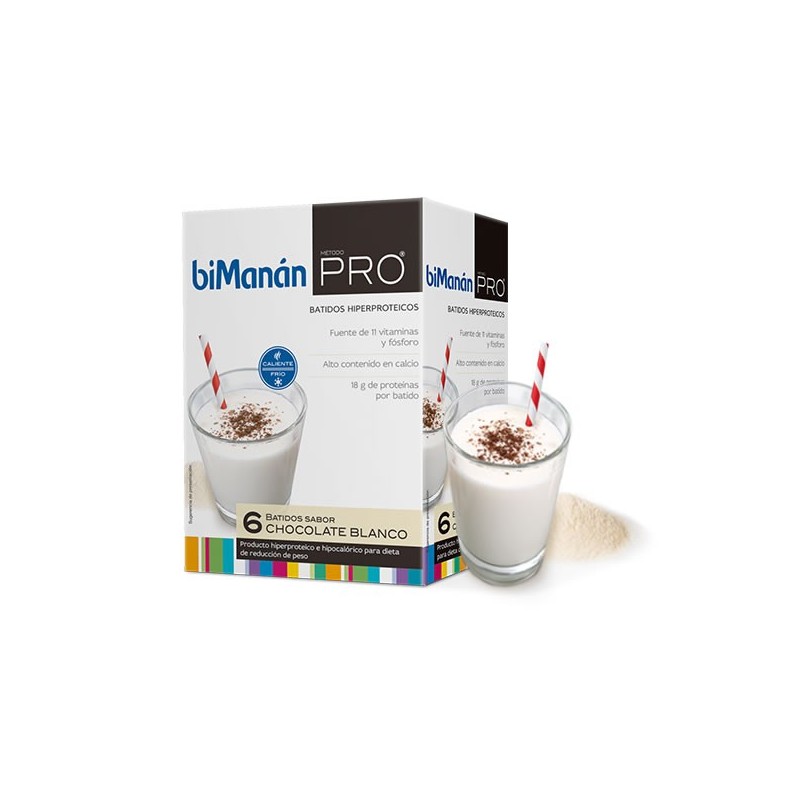 Bimanan Pro 6 Milk-shakes Saveur Chocolat Blanc 150g