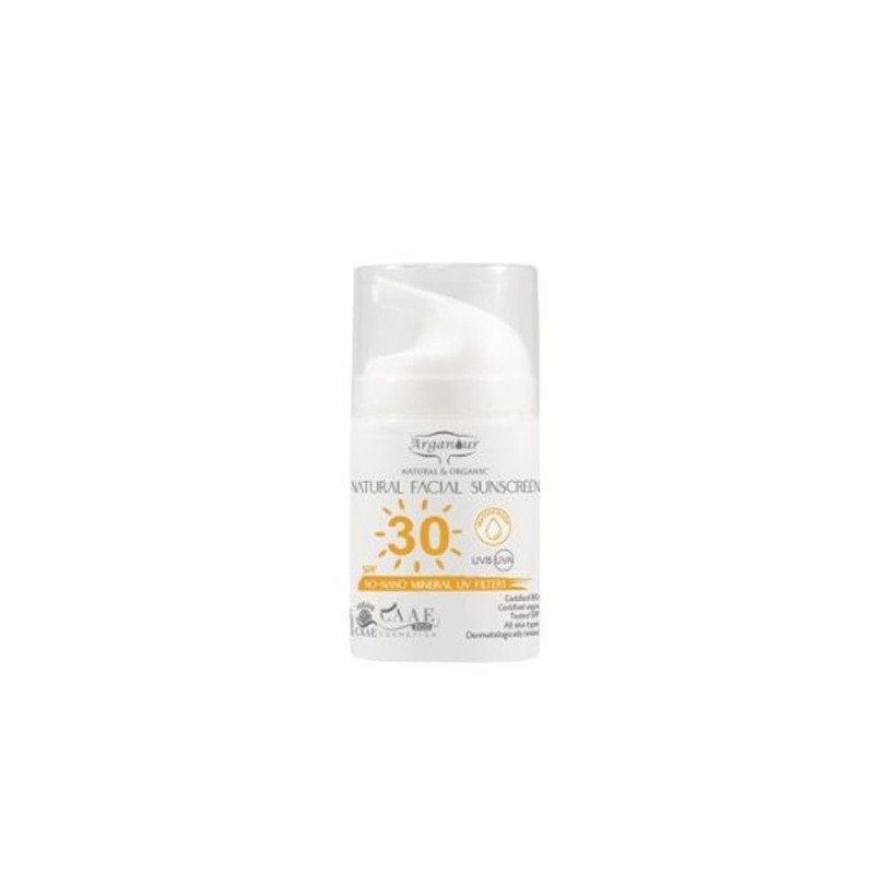 Arganour Natural & Organic Crème Solaire Visage Spf30 50ml