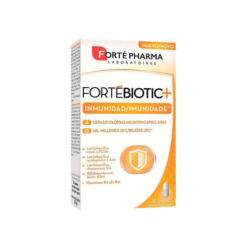 Forté Pharma Fortebiotic+ Immunité 20 Capsules
