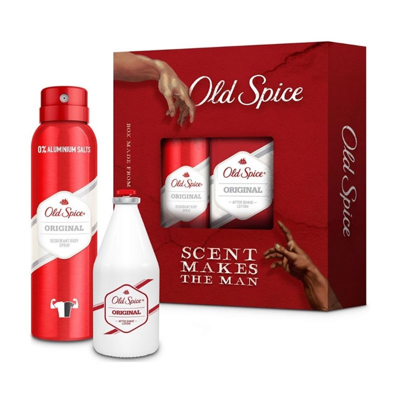Old Spice Original Deodorant Vaporisateur 150ml Coffret 2 Produits