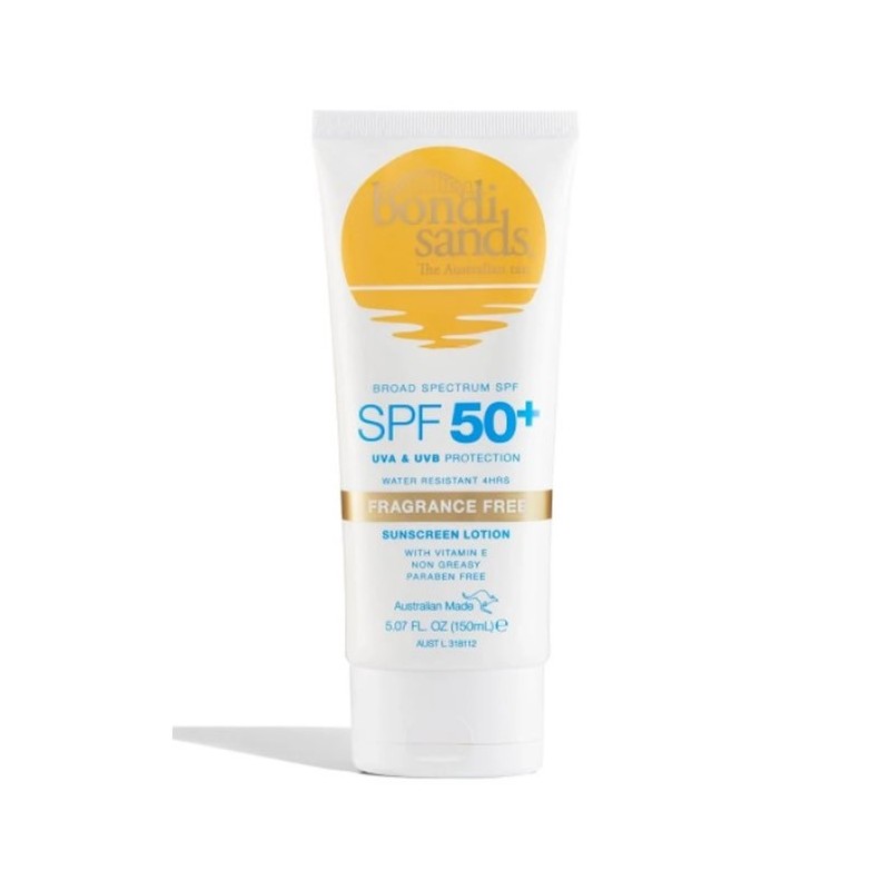Bondi Sands Body Sunscreen Lotion Fragance Free Spf50+ 150ml