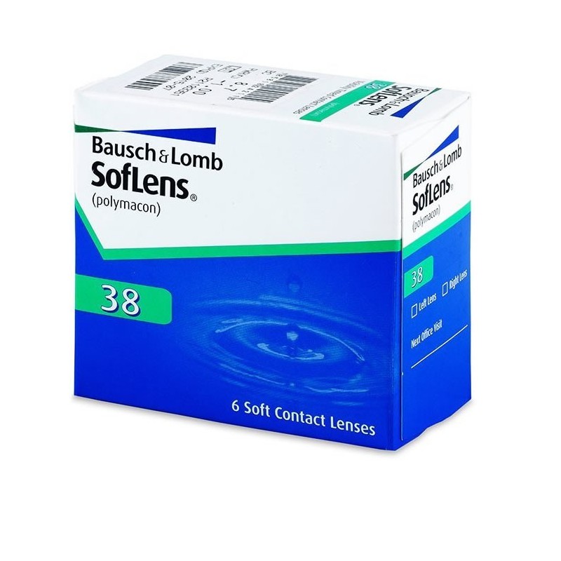 Soflens 38 Lenses with Tint Visibility -1.50 BC/87 6units