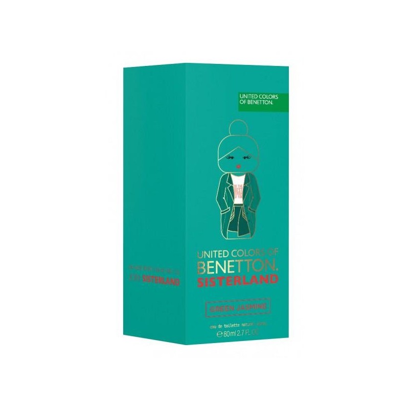 Benetton Sisterland Green Jasmine Eau De Toilette Spray 80ml