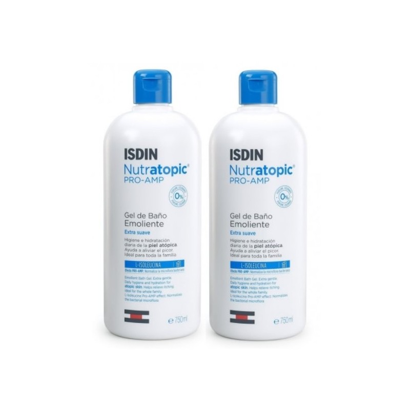 Isdin Nutratopic Pro-AMP Gel De Bain Émollient 2x750ml