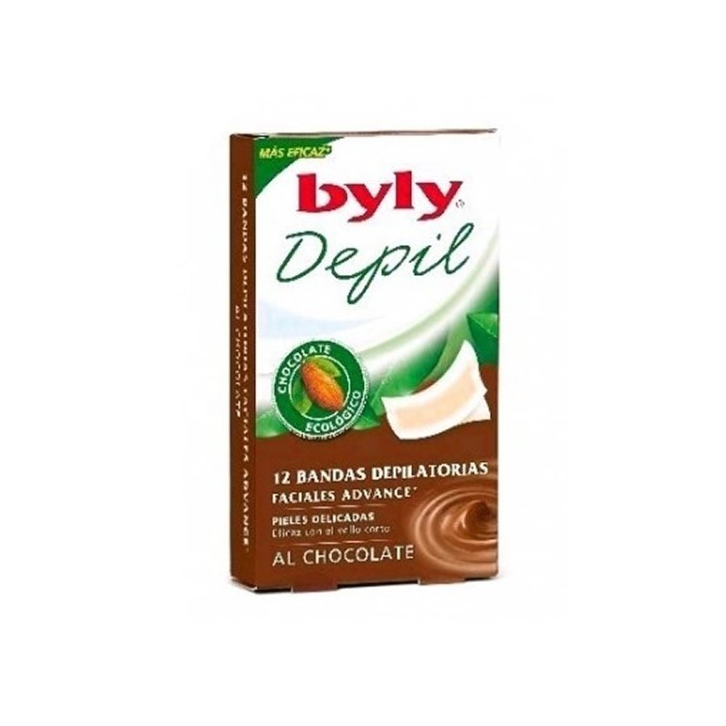 Byly Depil Bandes Faciales Chocolat 12 Unités