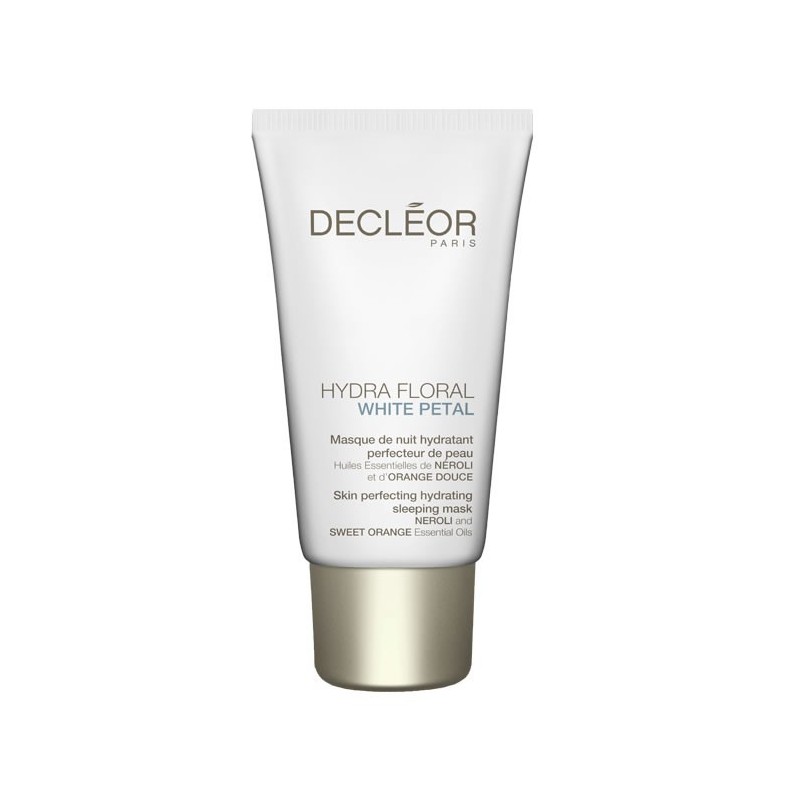 Decleor Hydra Floral White Petal Masque De Nuit Hydratant Perfecteur De Peau 50ml