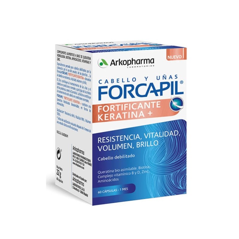 Arkopharma Forcapil Fortifiant + Kératine 60 Capsules