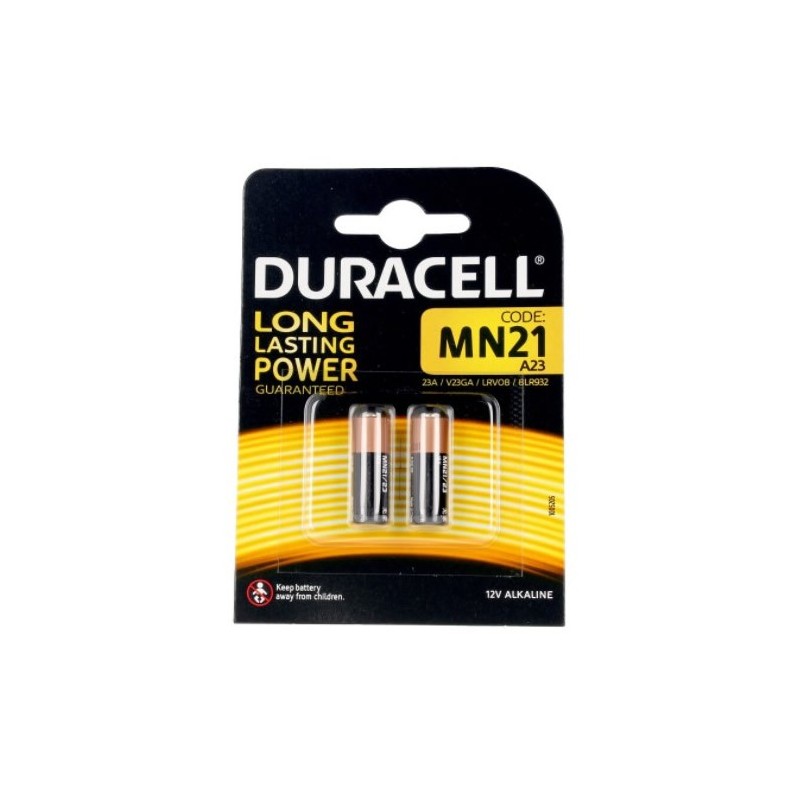 Duracell Long Lasting Power Alkaline Batteries MN21B2 12v 2 Units