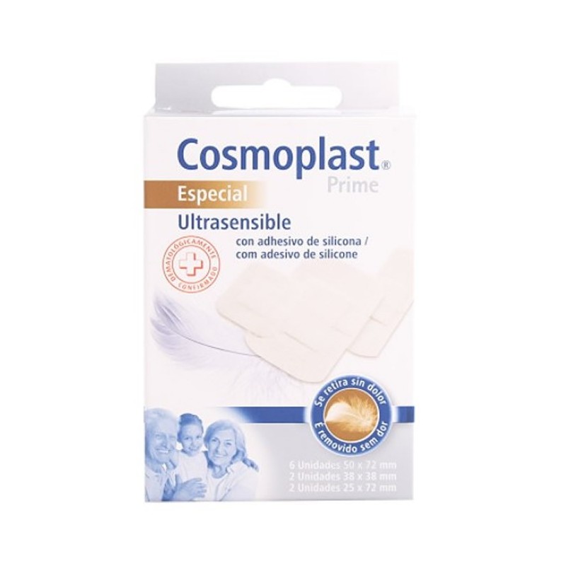 Cosmoplast Ultrasensible Band-Aids Without Pain 10 Units