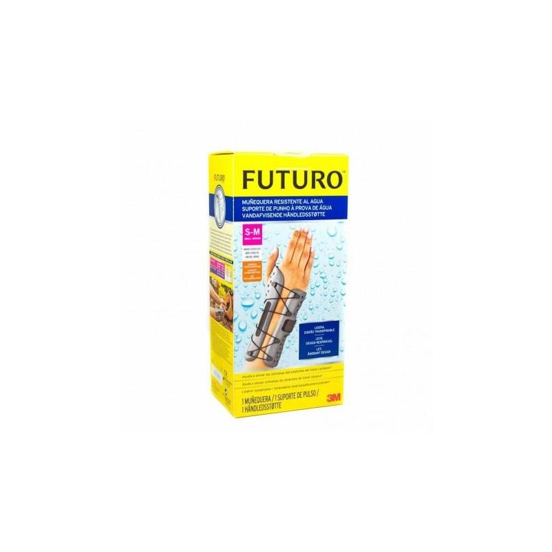 Muñequera Water Resistant Futuro Mano Derecha Talla S-M