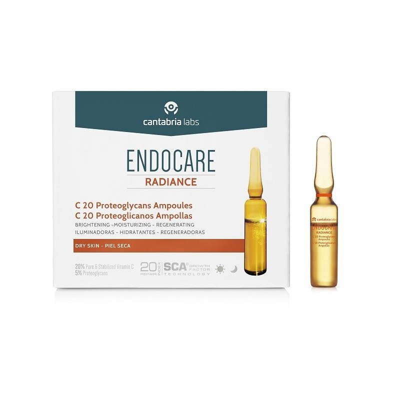Endocare C20 Protéoglycans 30 Ampoules - Peau Sèche et Déshydratée