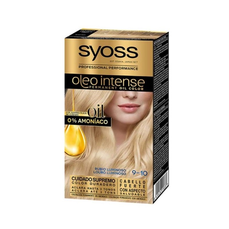 Syoss Oleo Intense Permanent Hair Color 9-10 Luminous Blonde