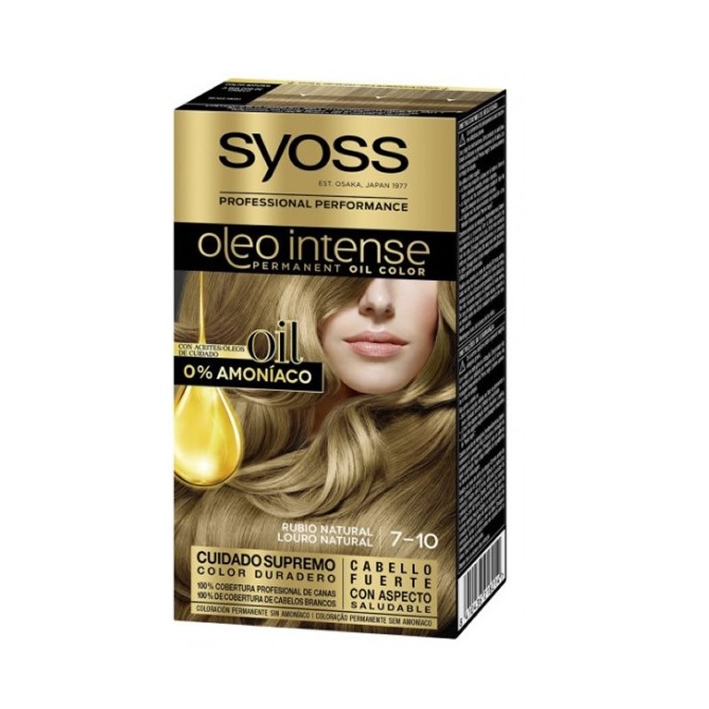 Syoss Oleo Intense Permanent Hair Color 7-10 Natural Blonde