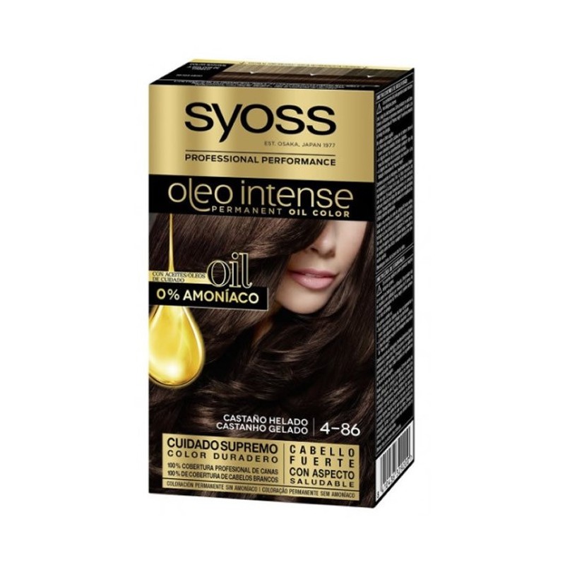 Syoss Oleo Intense Permanent Hair Color 4-86 Ice Brown