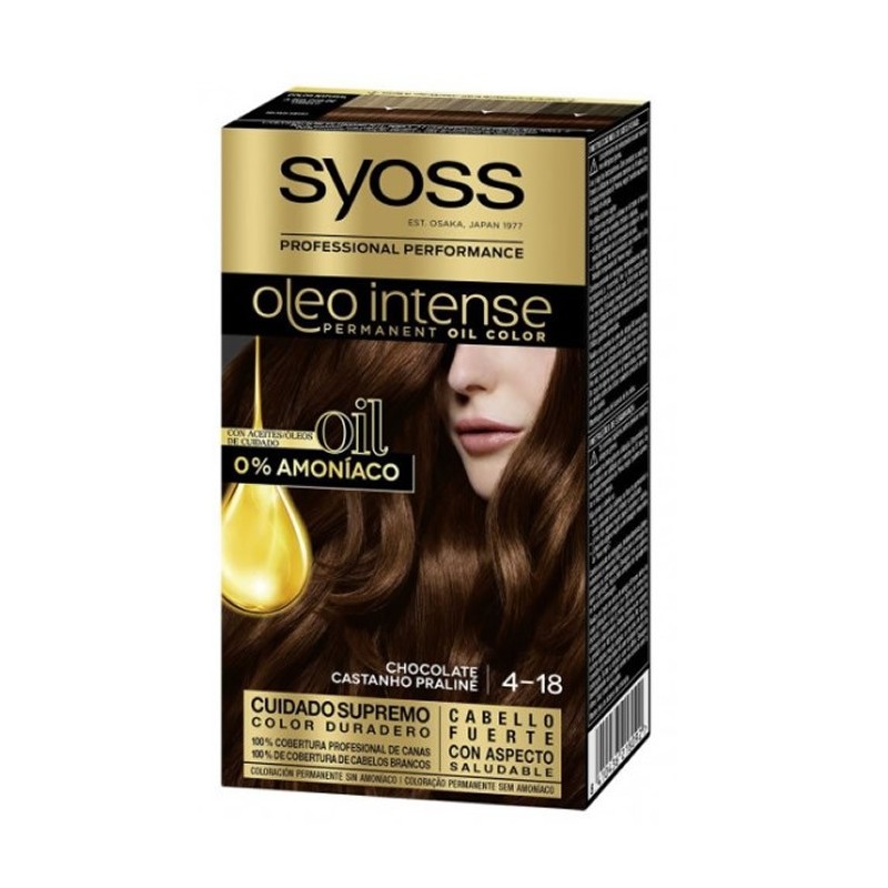 Syoss Oleo Intense Permanent Hair Color 4-18 Chocolate