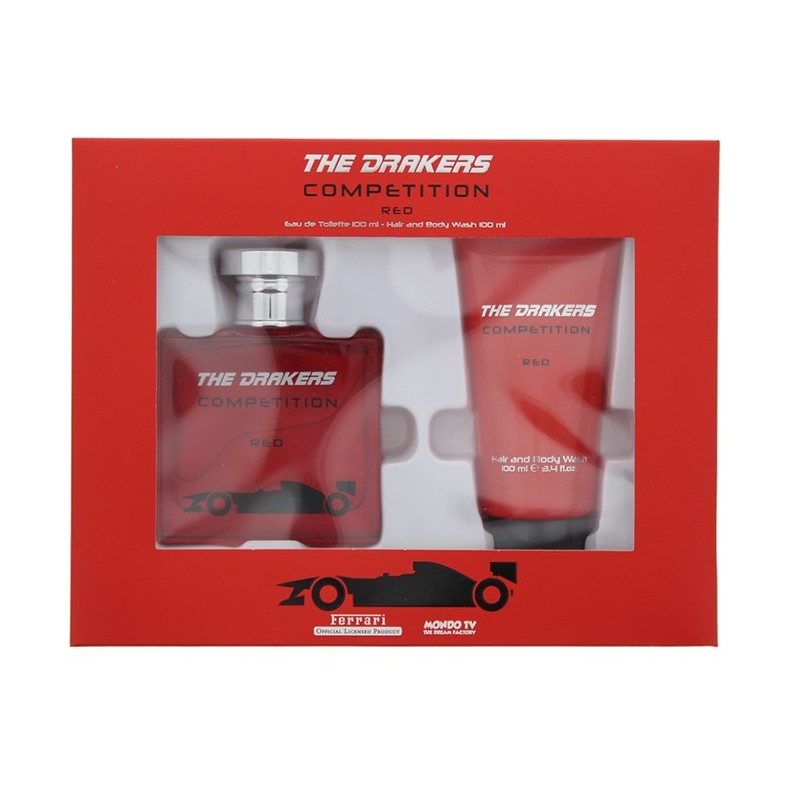 Ferrari The Drakers Competition Red Eau De Vaporisateur Spray 100ml Coffret 2 Produits