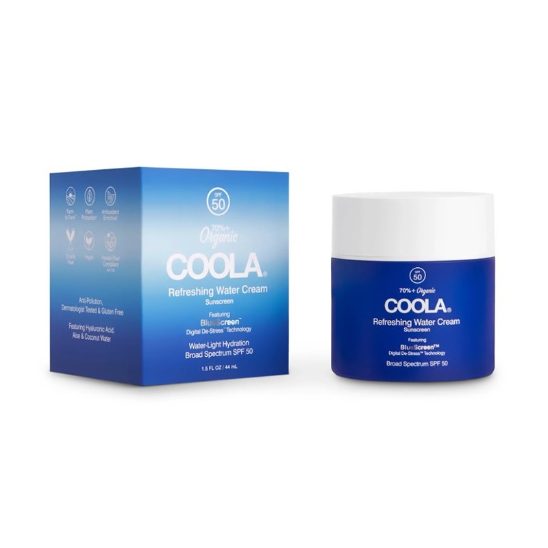 Coola Refreshing Water Cream Organic Face Sunscreen Spf50 44ml
