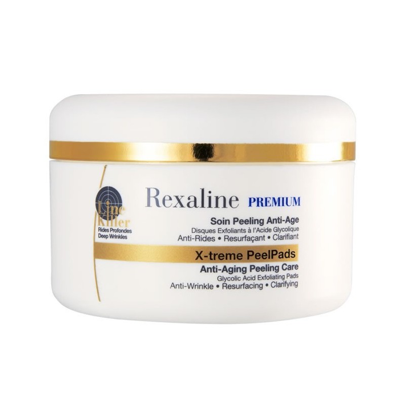 Rexaline Premium X-Treme PeelPads Line Killer Soin Peeling Anti-Age 30 Coussinet