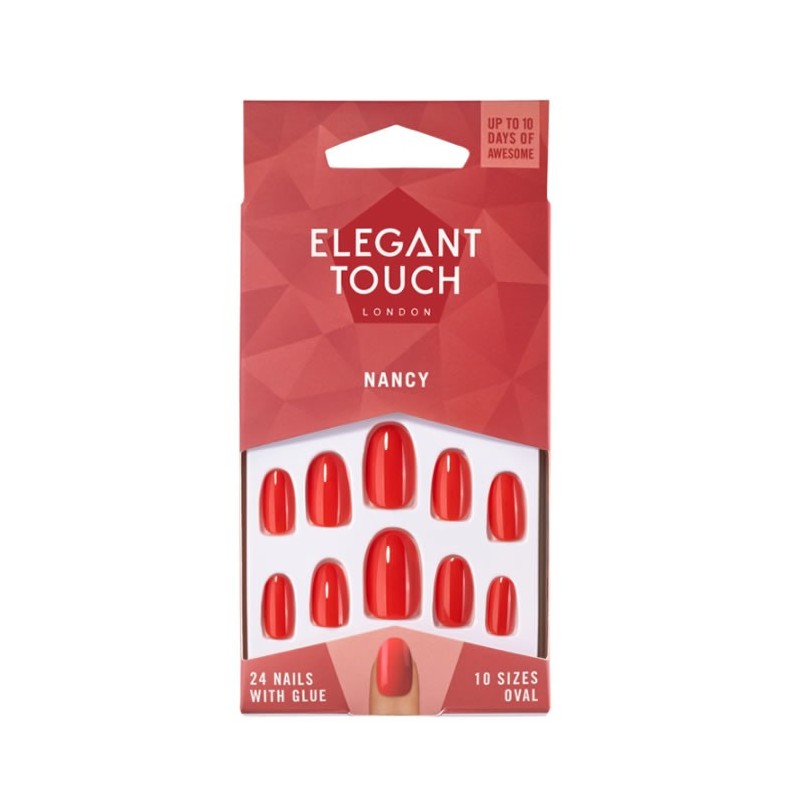 Elegant Touch Polish Nancy Red Oval