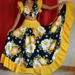 Robe sega pro Miss noir jaune 36/42