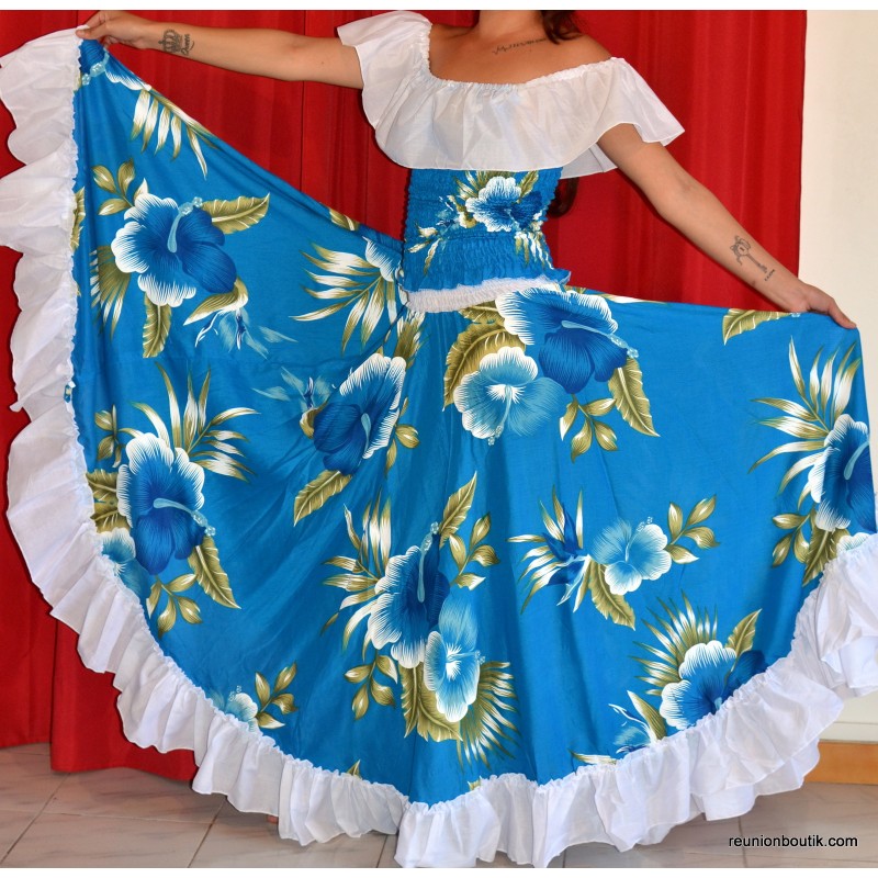 Ensemble sega Hibiscus Lontan turquoise 36/42