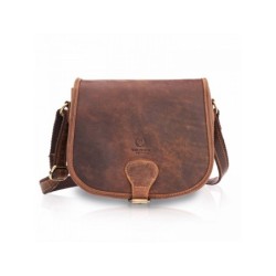 Sac en cuir naturel model 173195 Galanter