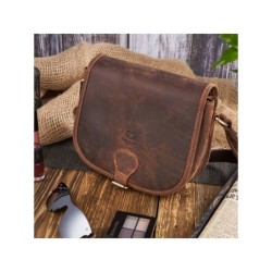 Sac en cuir naturel model 173195 Galanter