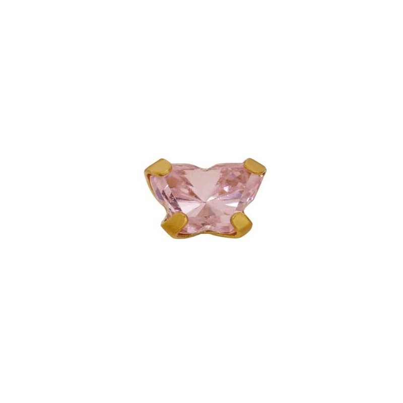 Inverness 896-10 Boucles d'oreilles papillon rose