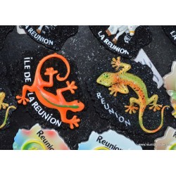Magnet Réunion Gecko couleur
