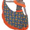 Robe sega taille 36/38 Lontan 2 Fleurs pro orange