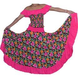 Robe sega 8 ans Lontan Fleurs pro rose