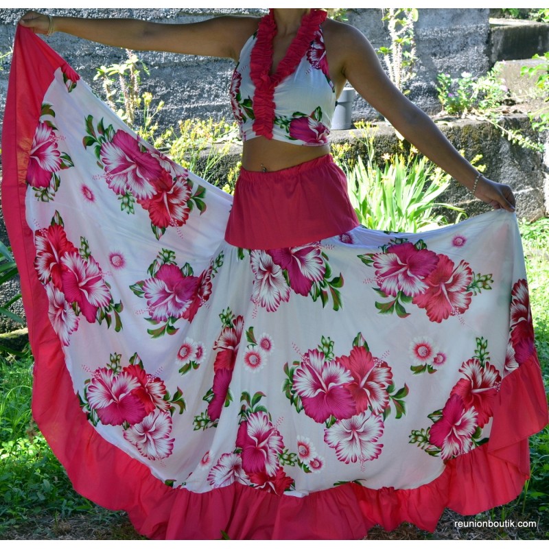 Robe sega papiyon pro blanc rose 36/42