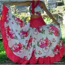 Robe sega papiyon pro blanc rose 36/42