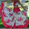 Robe sega papiyon pro blanc rose 36/42