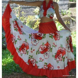 Robe sega papiyon pro blanc rouge 36/42