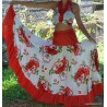 Robe sega papiyon pro blanc rouge 36/42