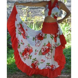 Robe sega papiyon pro blanc rouge 36/42