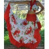 Robe sega papiyon pro blanc rouge 36/42