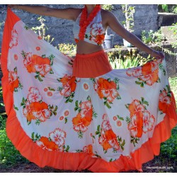 Robe sega papiyon pro blanc orange 36/42