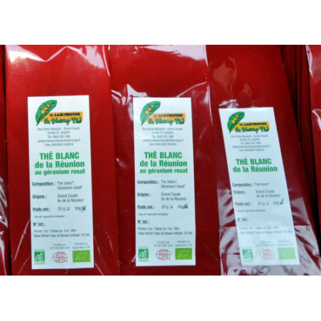Thé blanc Verveine Réunion Bio 50 grammes