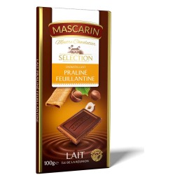 Chocolat Mascarin Croustillant Lait praliné feuillantine