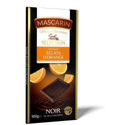 Chocolat Mascarin Croquant Noir aux éclats d'orange