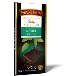 Chocolat Mascarin Fondant Noir Menthe subtile