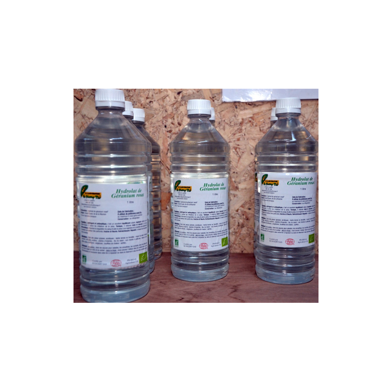 Hydrolat Géranium Rosat Bio 4 litres livraison inclus